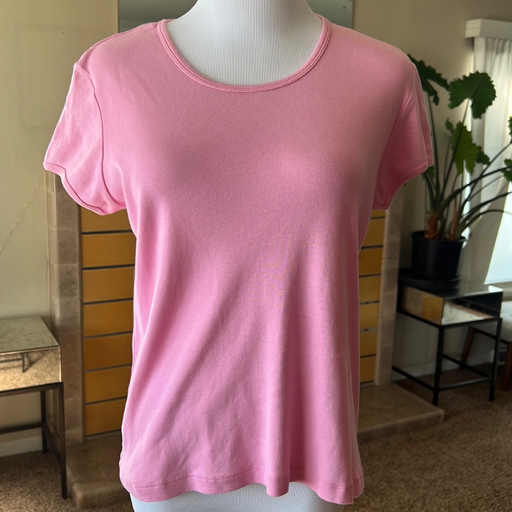 Excellent Zara Trf Pink Tee Shirt Xl